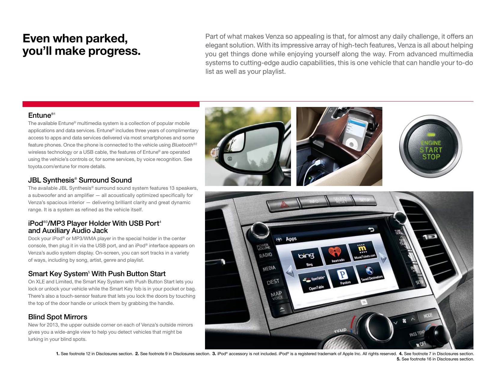 2013 Toyota Venza Brochure Page 12